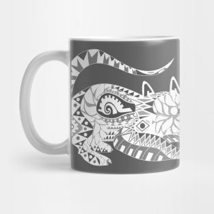 grey boho possum opossum ecopop Mug